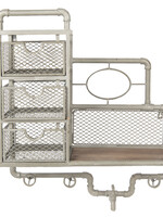 Clayre & Eef Wandrek metaal en hout 56*19*65 cm 5Y0510