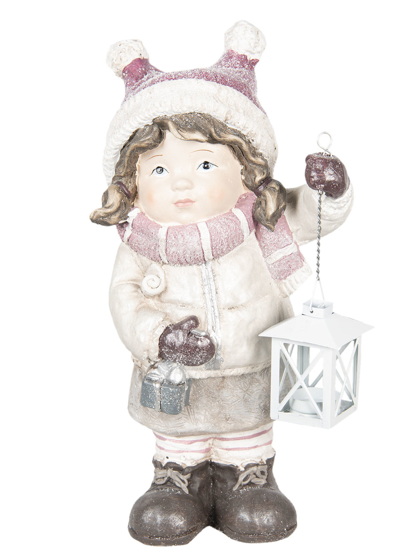 Clayre & Eef Enfant avec lanterne 21*15*43 cm 6CE0996