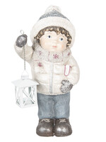 Clayre & Eef Kind met lantaarn 20*19*41 cm 6CE0997
