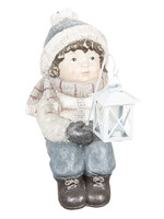 Clayre & Eef Kind met lantaarn 21*20*38 cm 6CE0998