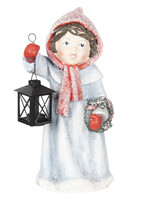 Clayre & Eef Enfant avec lanterne 21*18*41 cm 6CE0999