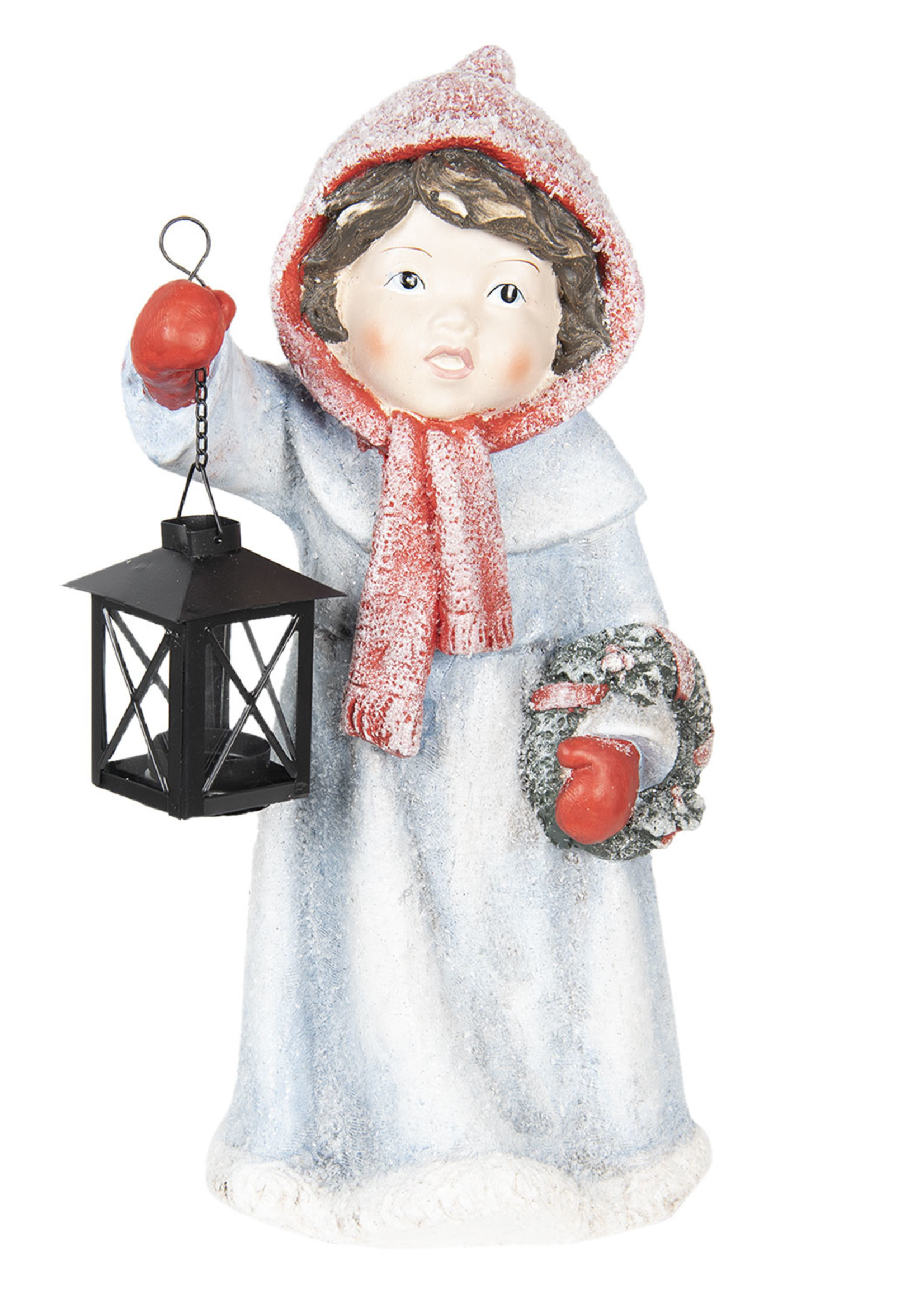 Clayre & Eef Enfant avec lanterne 21*18*41 cm 6CE0999