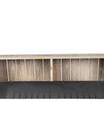 Clayre & Eef Étagère murale de fer et bois 71*18*26 cm 50333