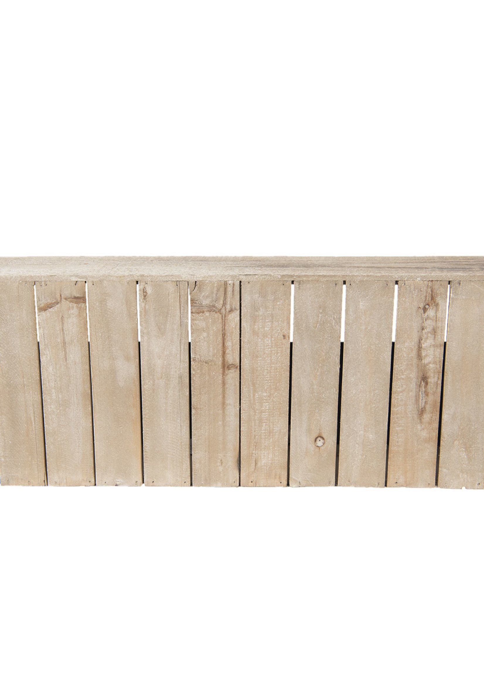 Clayre & Eef Étagère murale de fer et bois 71*18*26 cm 50333