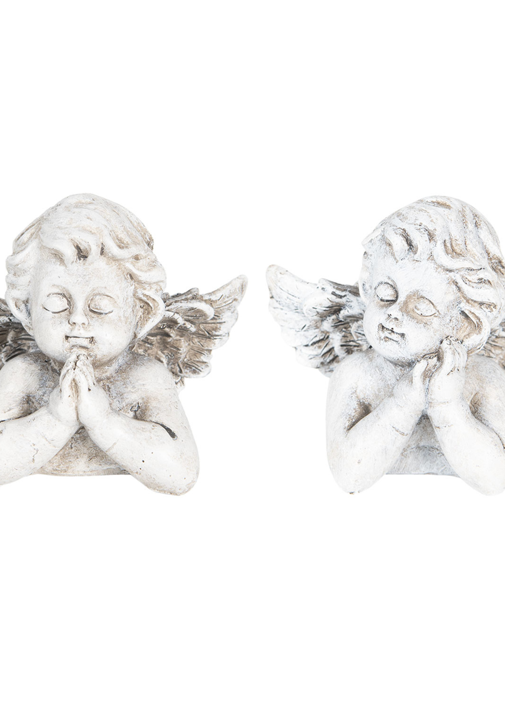 Clayre & Eef Decoratie engel (2) 9*6*7 cm 6PR2703