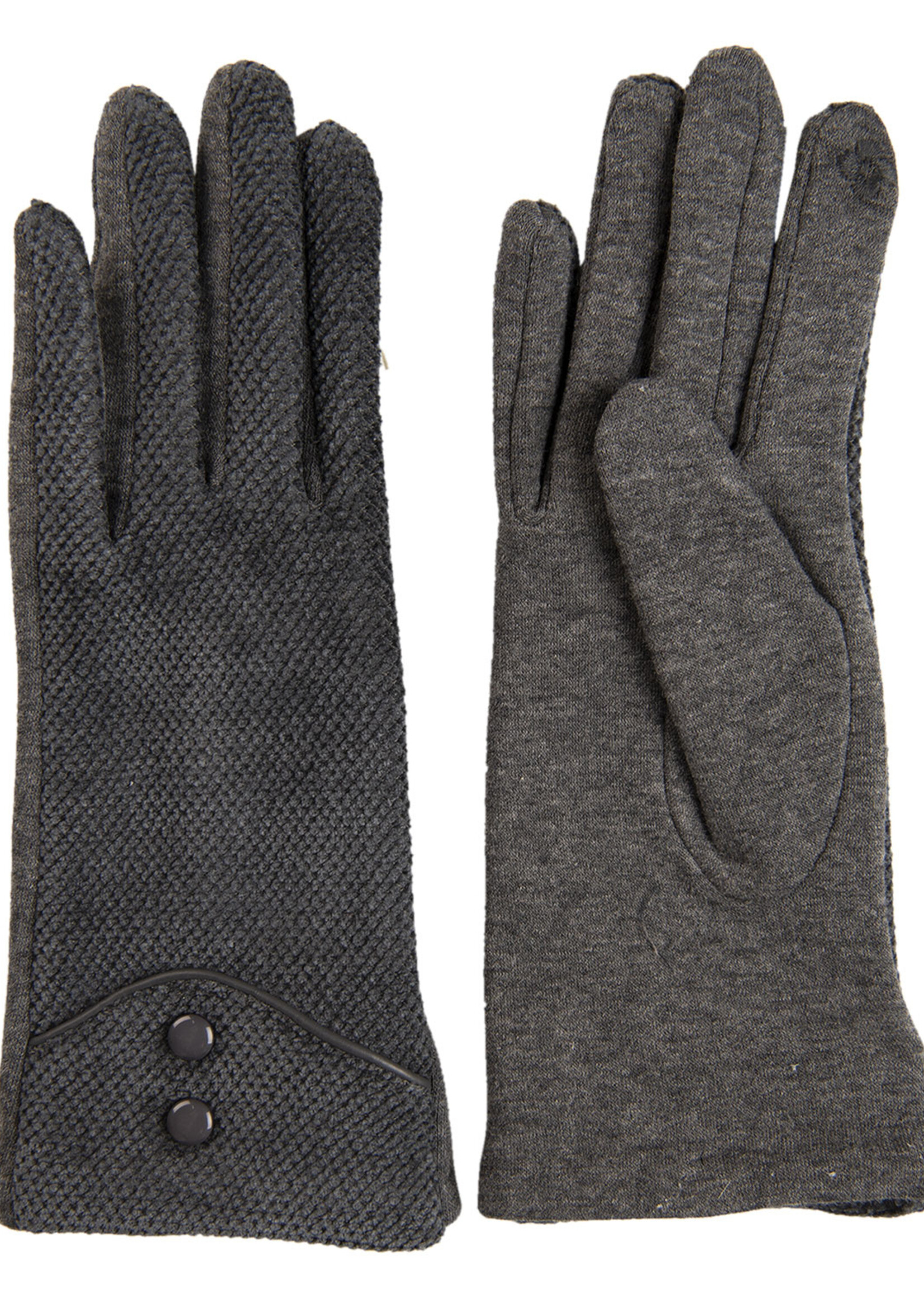 Clayre & Eef Gants 8*24 cm gris MLGL0028
