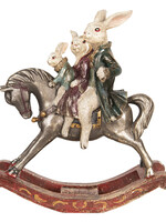 Clayre & Eef Décoration lapins et cheval 28*11*30 cm 6PR2454
