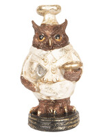 Clayre & Eef Décoration hibou 8*7*14 cm 6PR2455