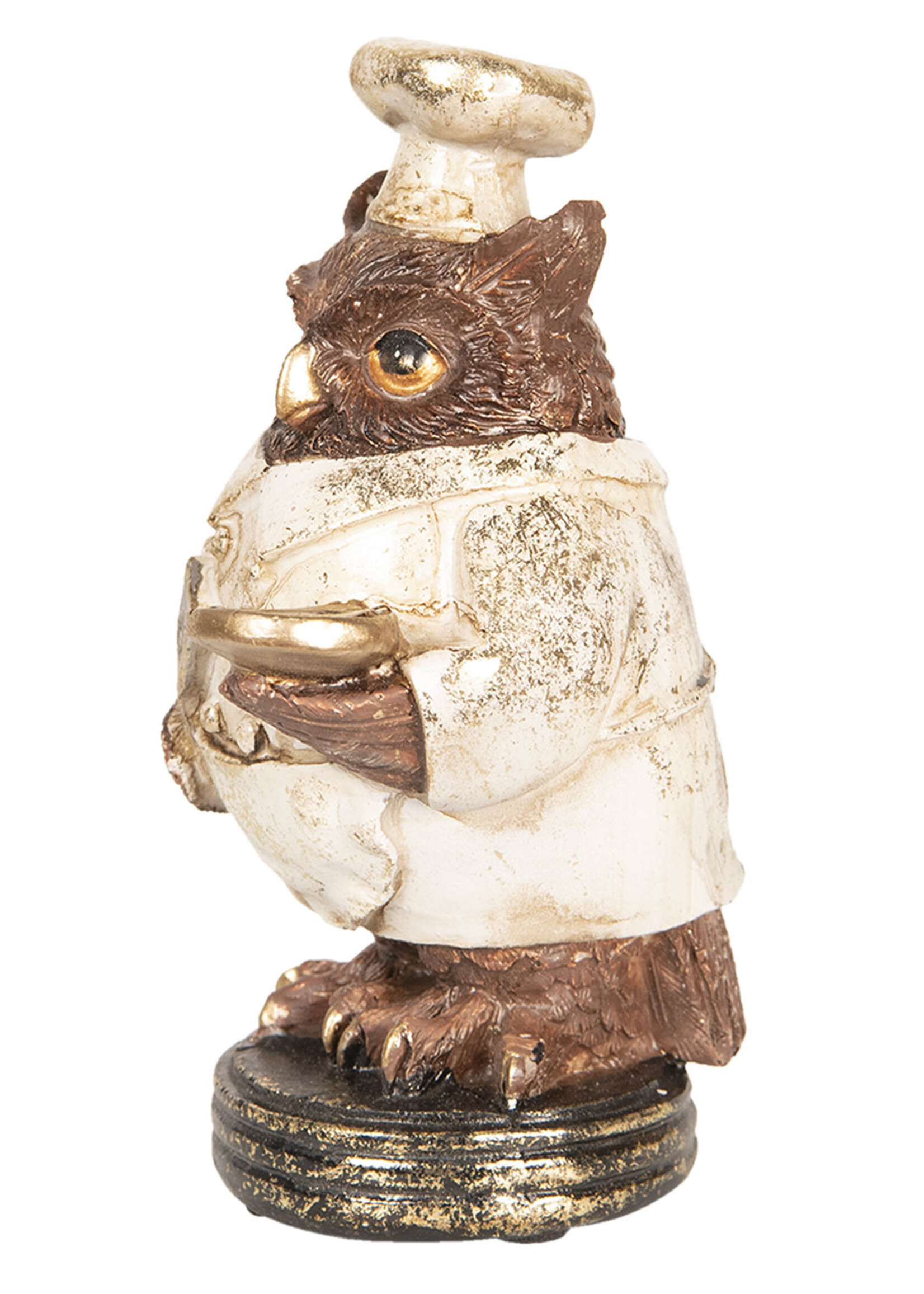 Clayre & Eef Decoratie uil 8*7*14 cm 6PR2455