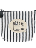 Clayre & Eef Porte-monnaie 11*9 cm wit/blanc MLPU0041