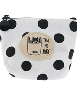 Clayre & Eef Porte-monnaie 11*9 cm wit/blanc MLPU0043