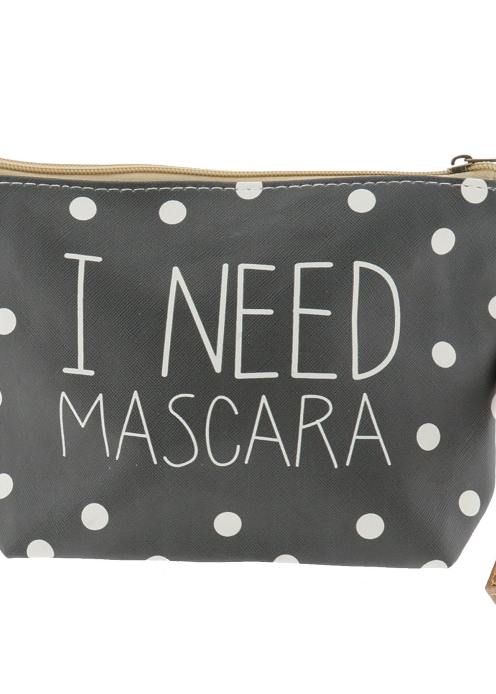 Clayre & Eef Toilettas 22*15*6 cm zwart MLTT0025M