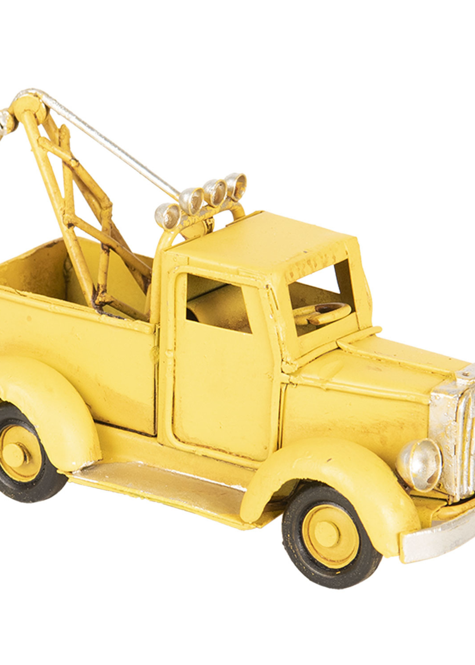Clayre & Eef Modèle camion de remorquage 12*5*6 cm 6Y2966