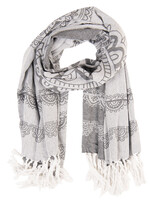 Clayre & Eef Écharpe 90*170 cm gris JZSC0423