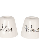 Clayre & Eef Porte brosse à dents Man/Woman Ø 6*4/6*4 cm 6CE1007