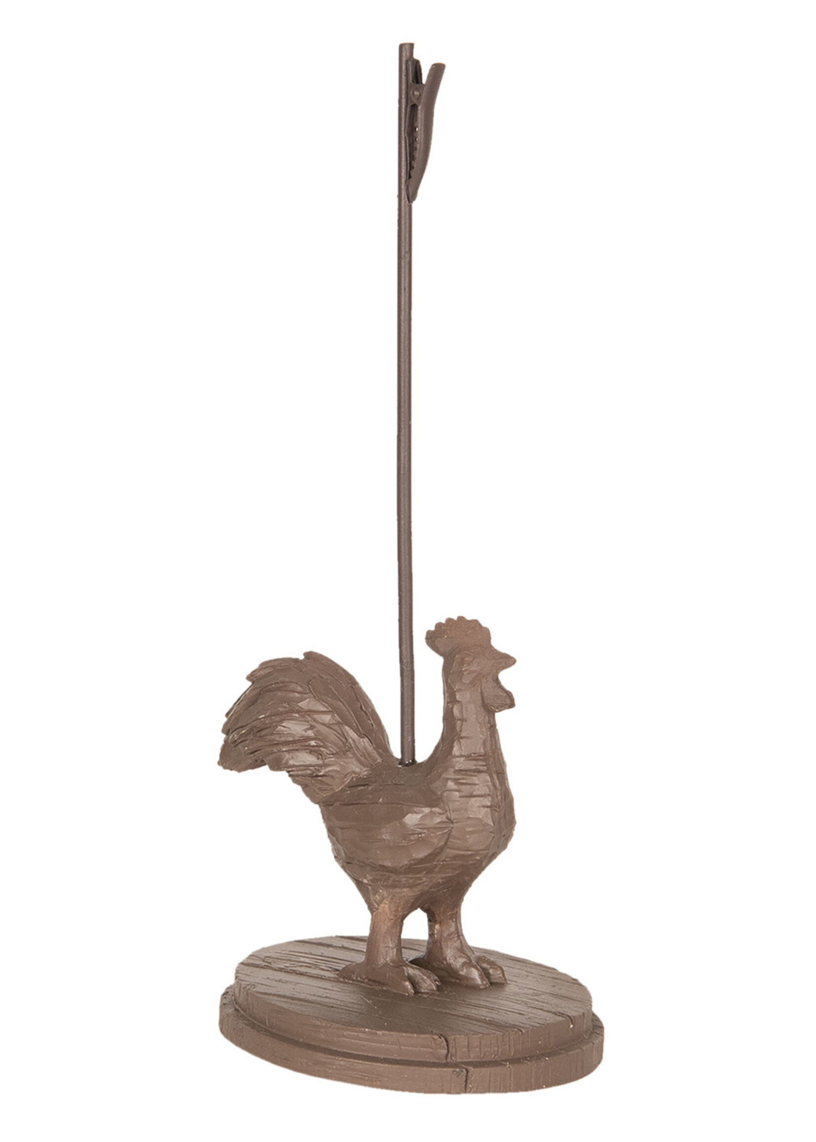 Clayre & Eef Kaarthouder haan 11*10*29 cm 6Y3370