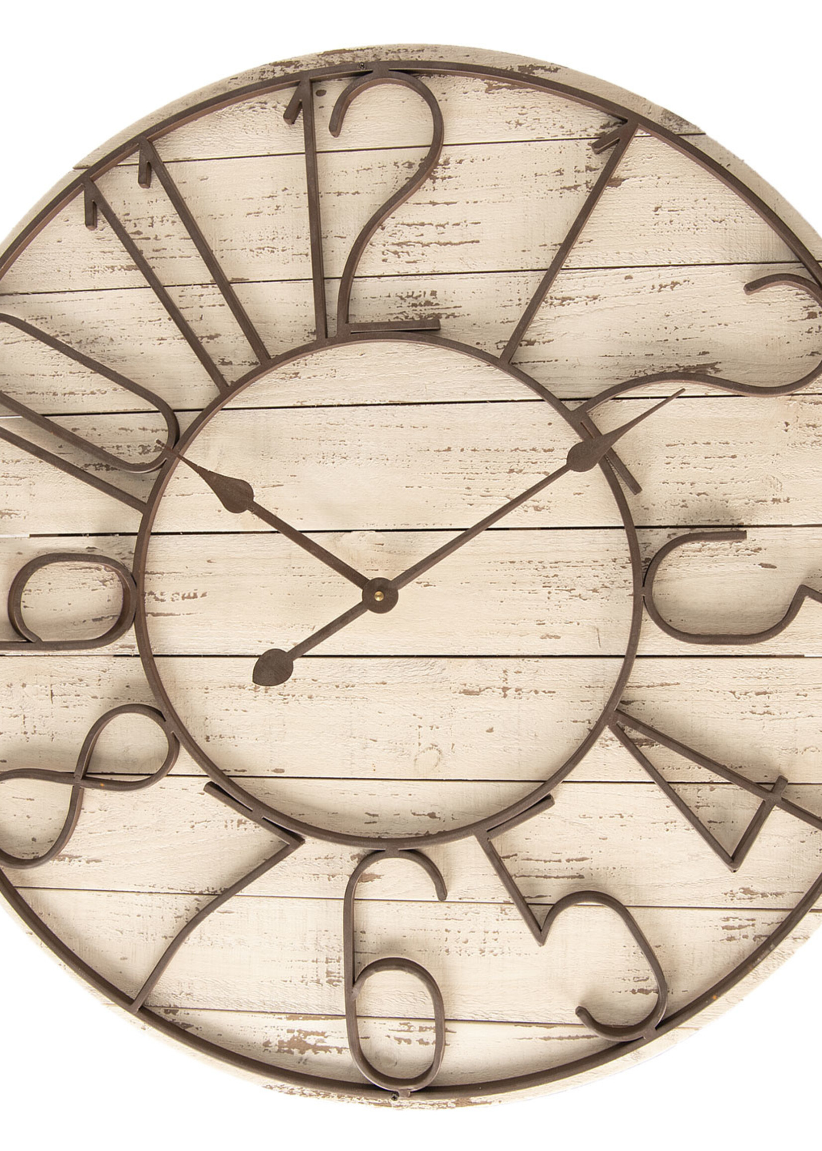 Clayre & Eef Horloge murale Ø 72*7 cm / 2*AA 5KL0157