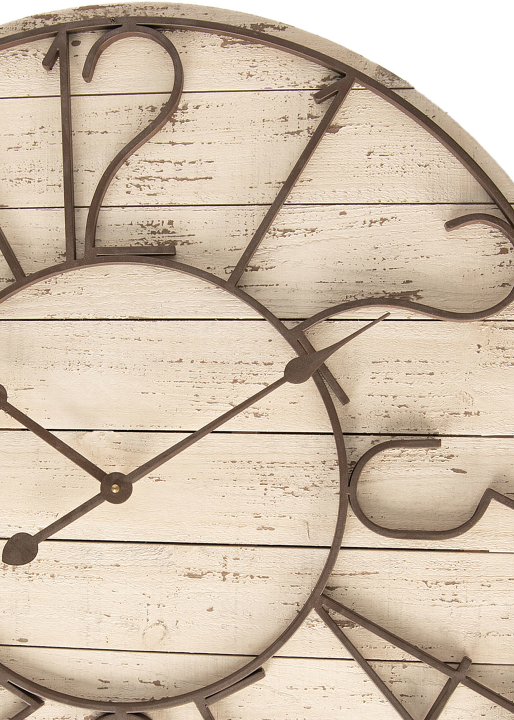 Clayre & Eef Wandklok Ø 72*7 cm / 2*AA 5KL0157