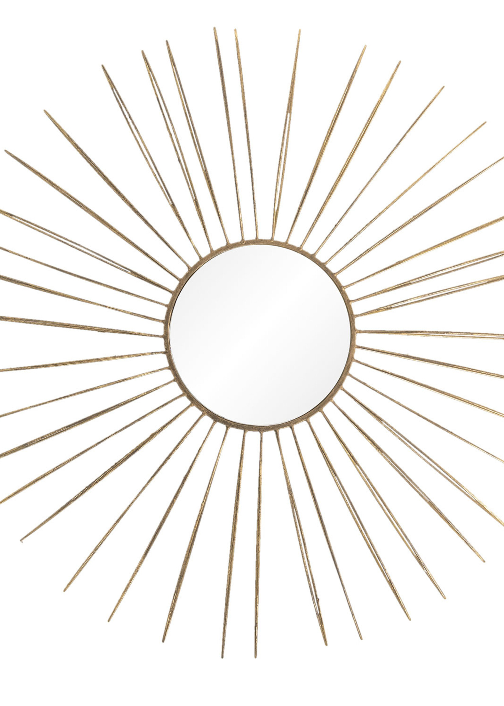 Clayre & Eef Wanddecoratie met spiegel Ø 81*6 cm 5Y0617