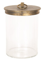 Clayre & Eef Voorraadpot met deksel Ø 15*25 cm 6GL2477