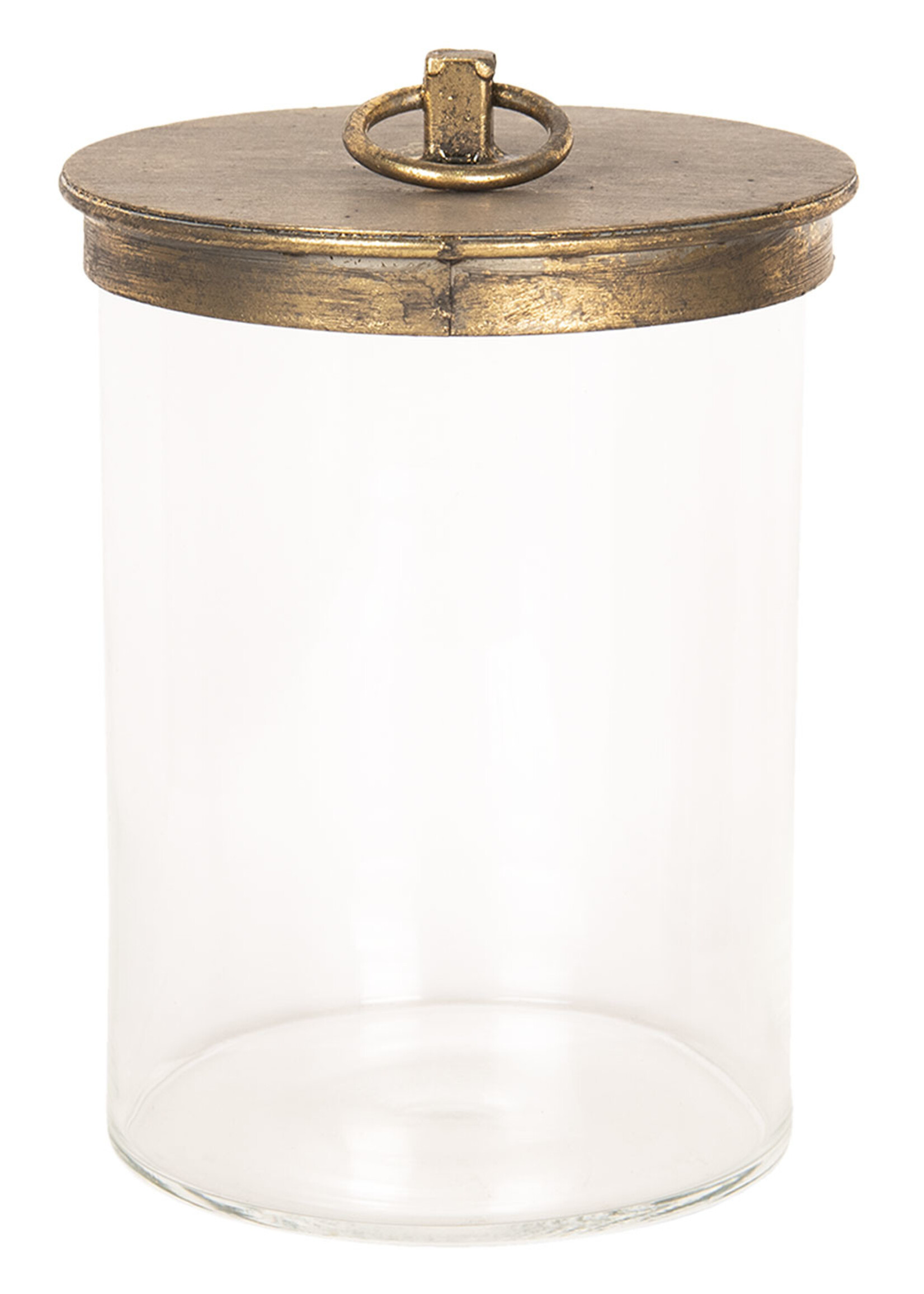 Clayre & Eef Bocal avec couvercle Ø 15*25 cm 6GL2477