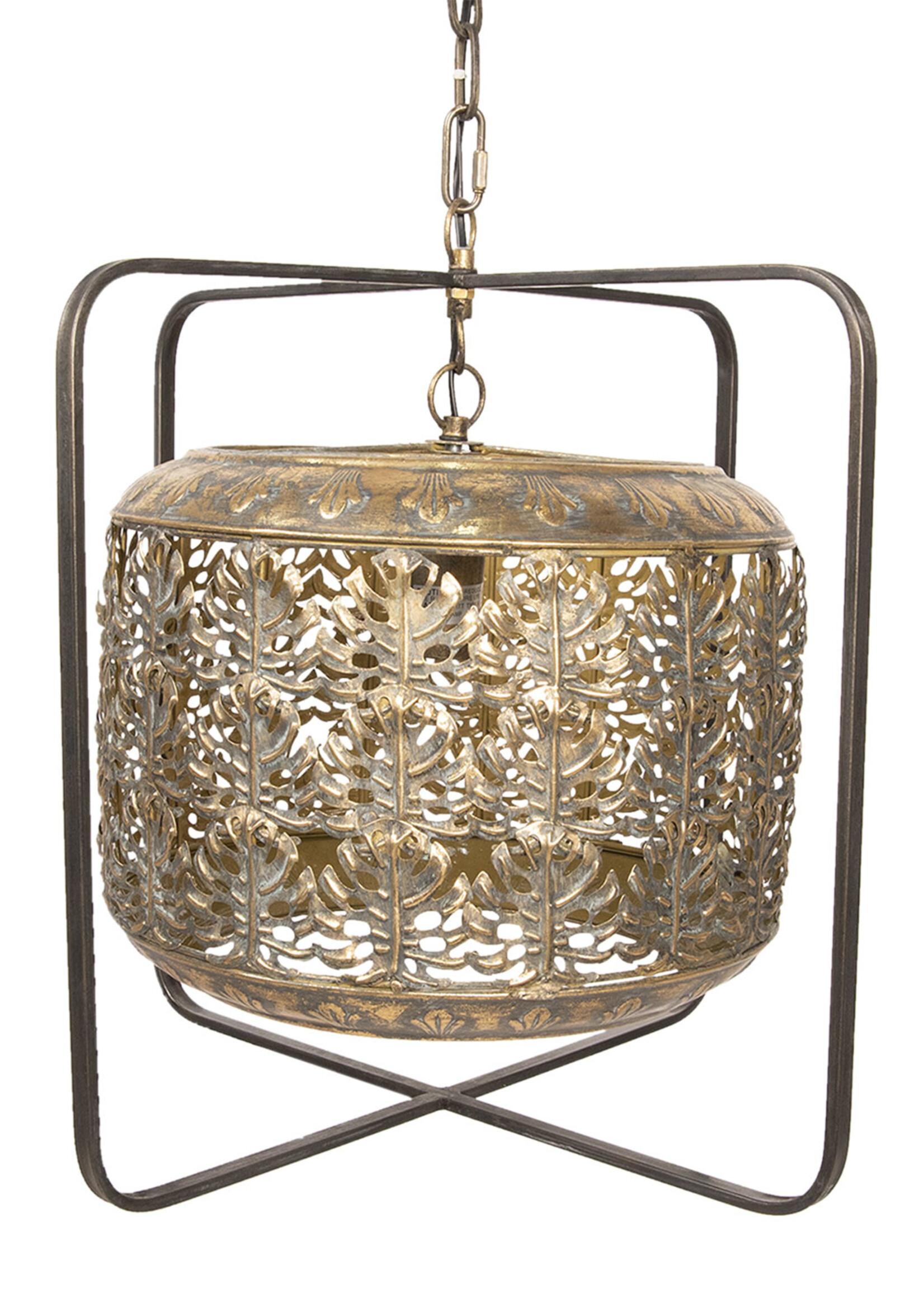 Clayre & Eef Hanglamp 37*37*50/155 cm E27/max 1*40W 6LMP619