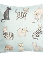 Clayre & Eef Housse de coussin chats 43*43 cm KT021.203