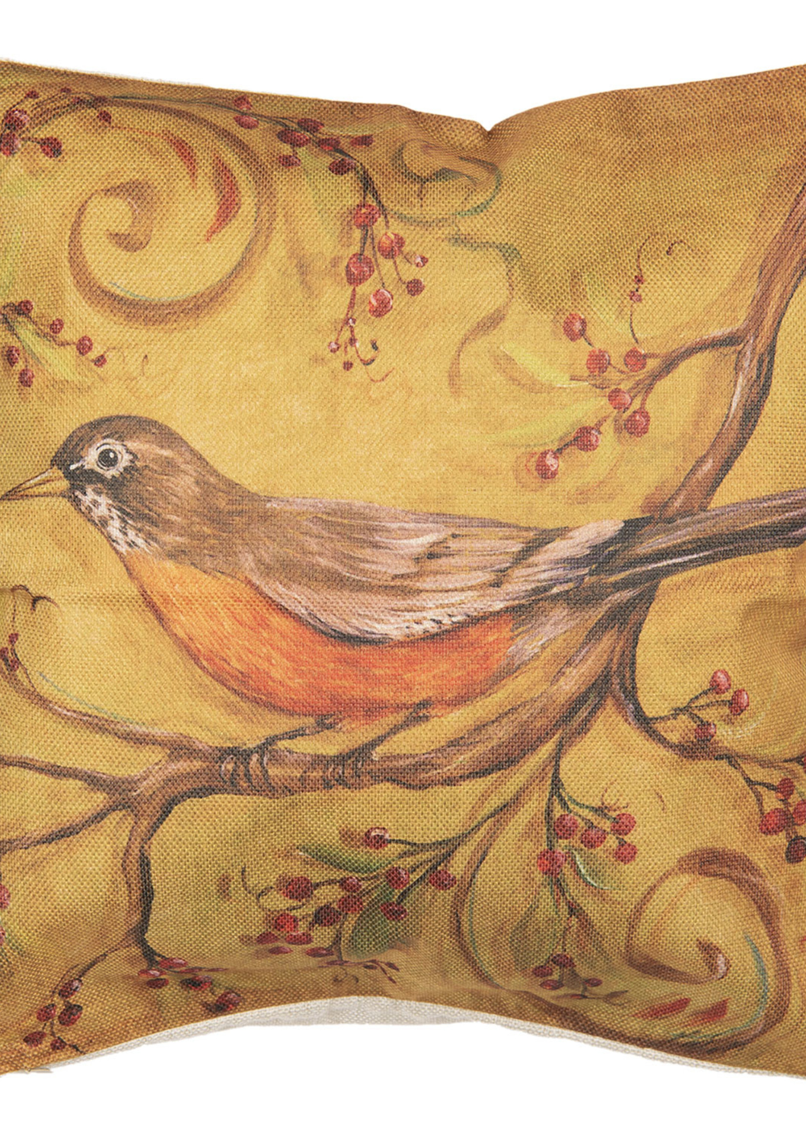 Clayre & Eef Kussenhoes vogel 43*43 cm KT021.182