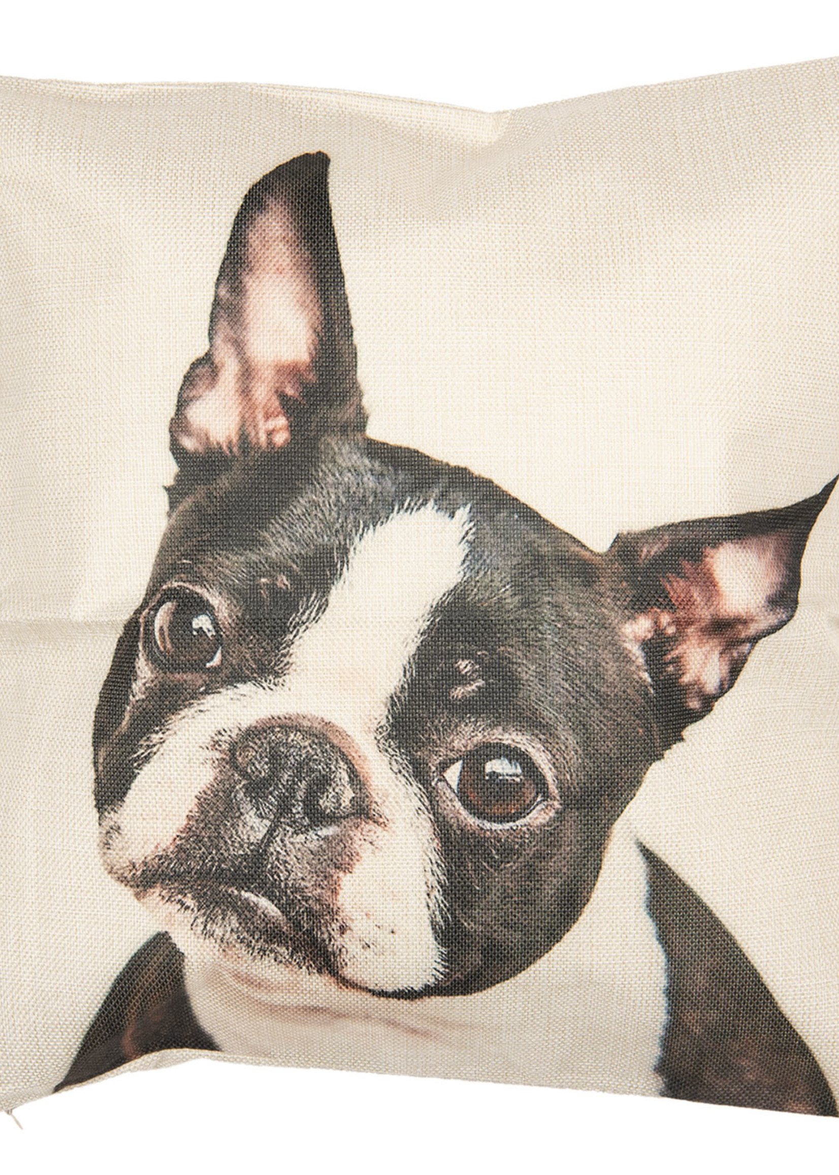 Clayre & Eef Kussenhoes hond 43*43 cm KT021.186