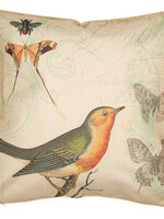 Clayre & Eef Housse de coussin oiseau 43*43 cm KT021.202