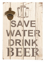 Clayre & Eef Flessenopener / Tekstbord 24*34 cm 6H1807