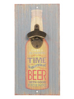 Clayre & Eef Ouvre-bouteilles / Plaque décorative 15*30 cm 6H1811