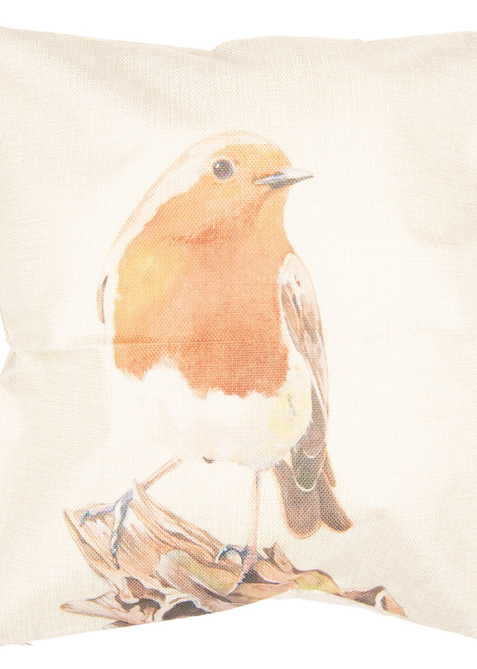 Clayre & Eef Kussenhoes vogel 43*43 cm KT021.180