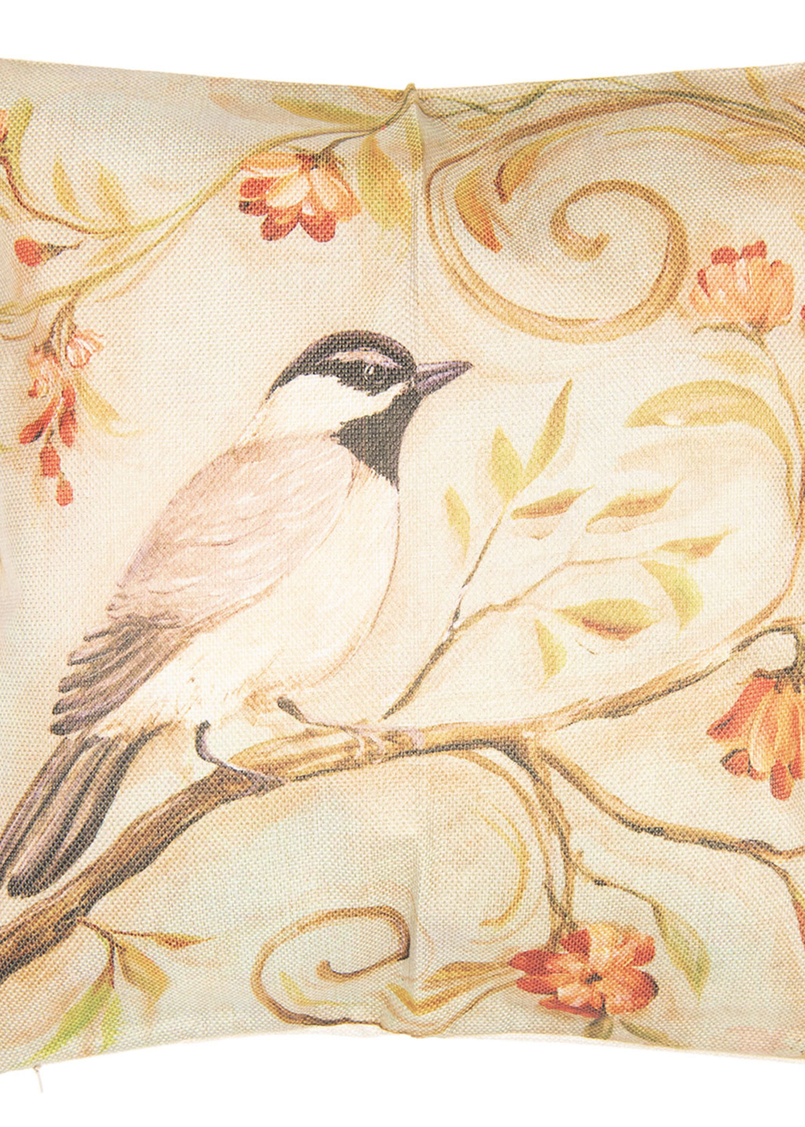 Clayre & Eef Kussenhoes vogel 43*43 cm KT021.181