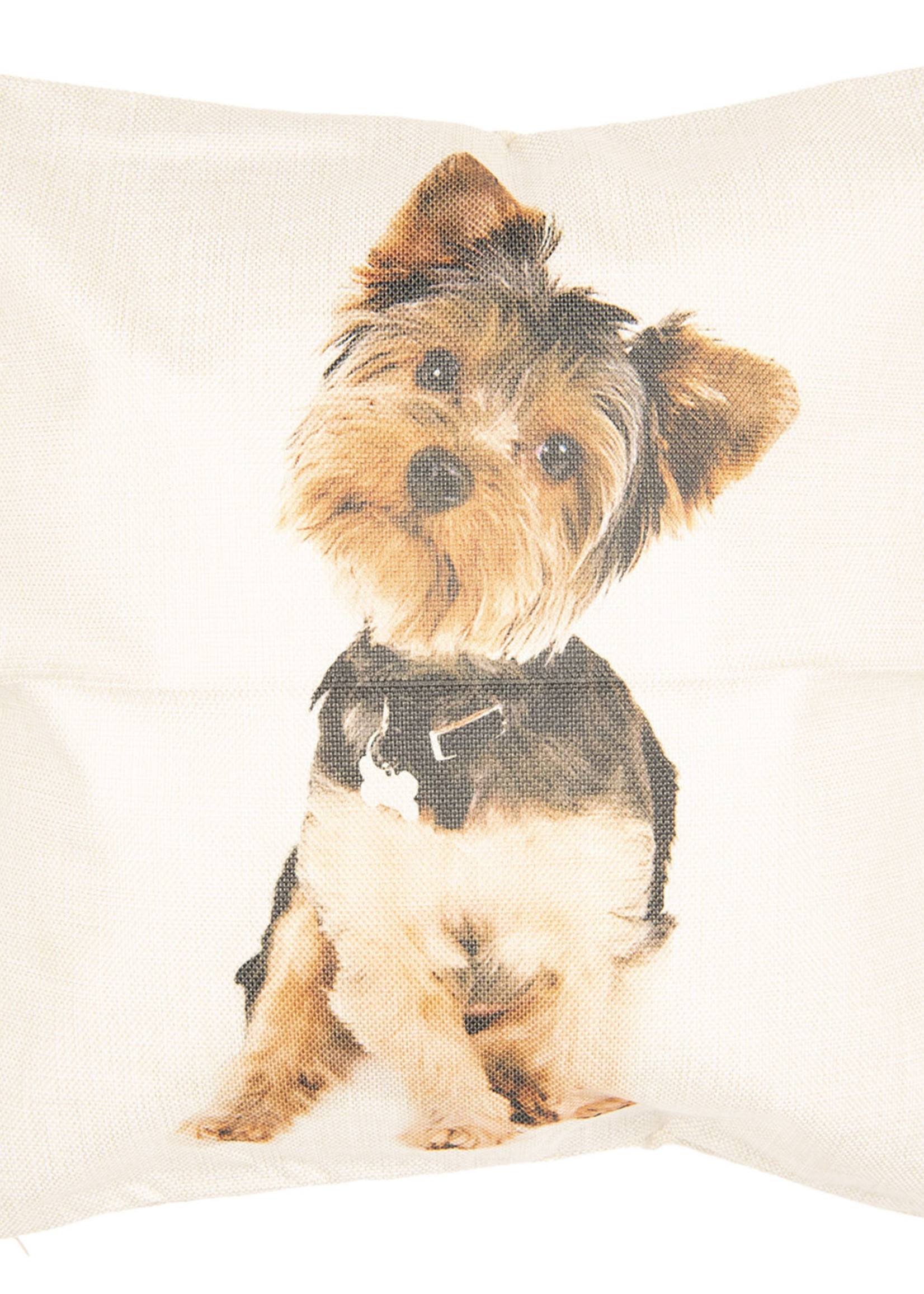 Clayre & Eef Housse de coussin chien 43*43 cm KT021.187