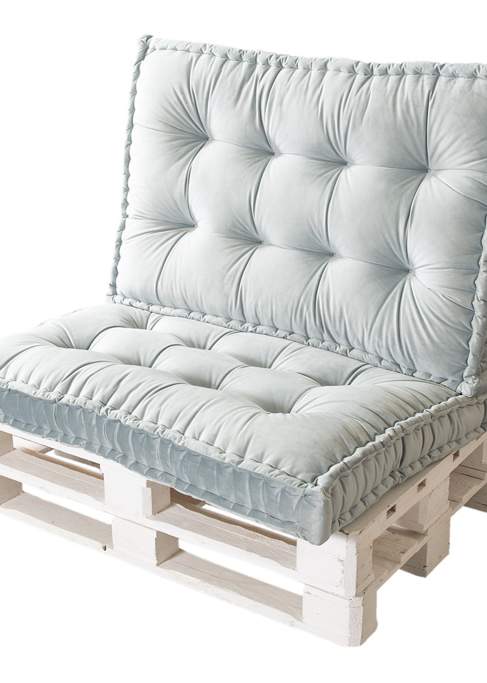 Clayre & Eef Coussin de palette avec mousse 80*120*12 cm KT039.006DGR