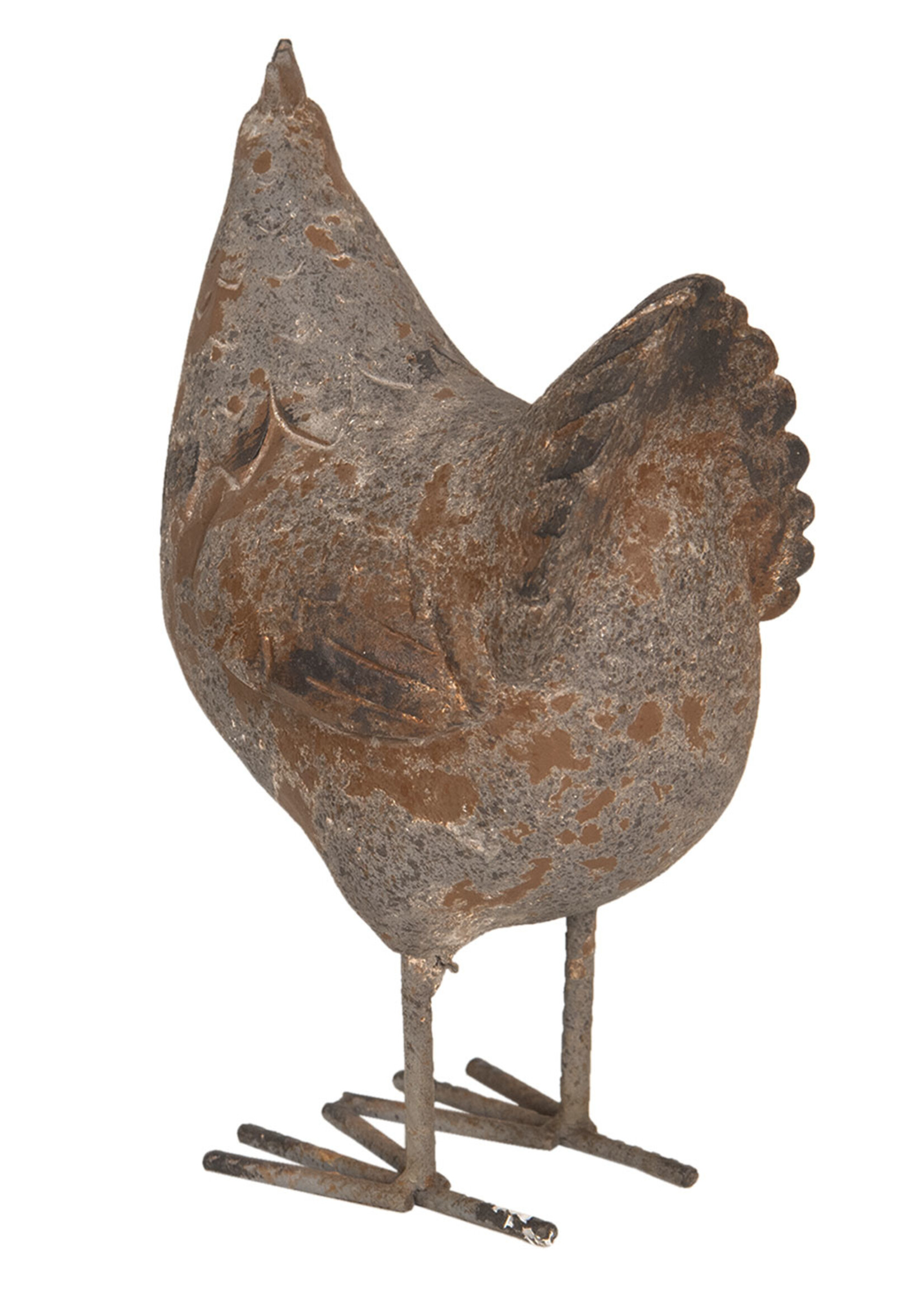 Clayre & Eef Décoration poule 13*9*20 cm 6PR2611