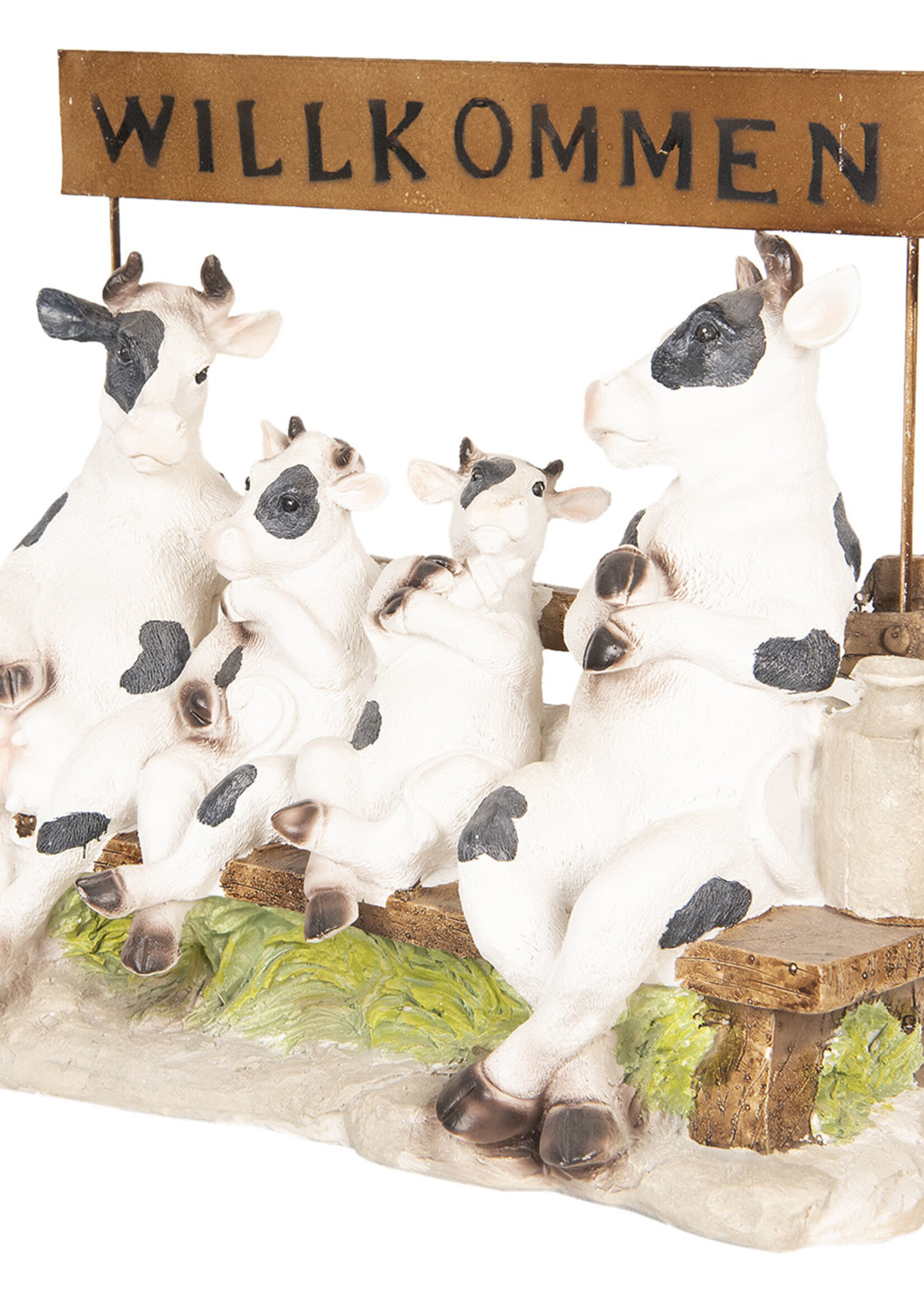 Clayre & Eef Décoration vaches assis 40*17*33 cm 6PR2620