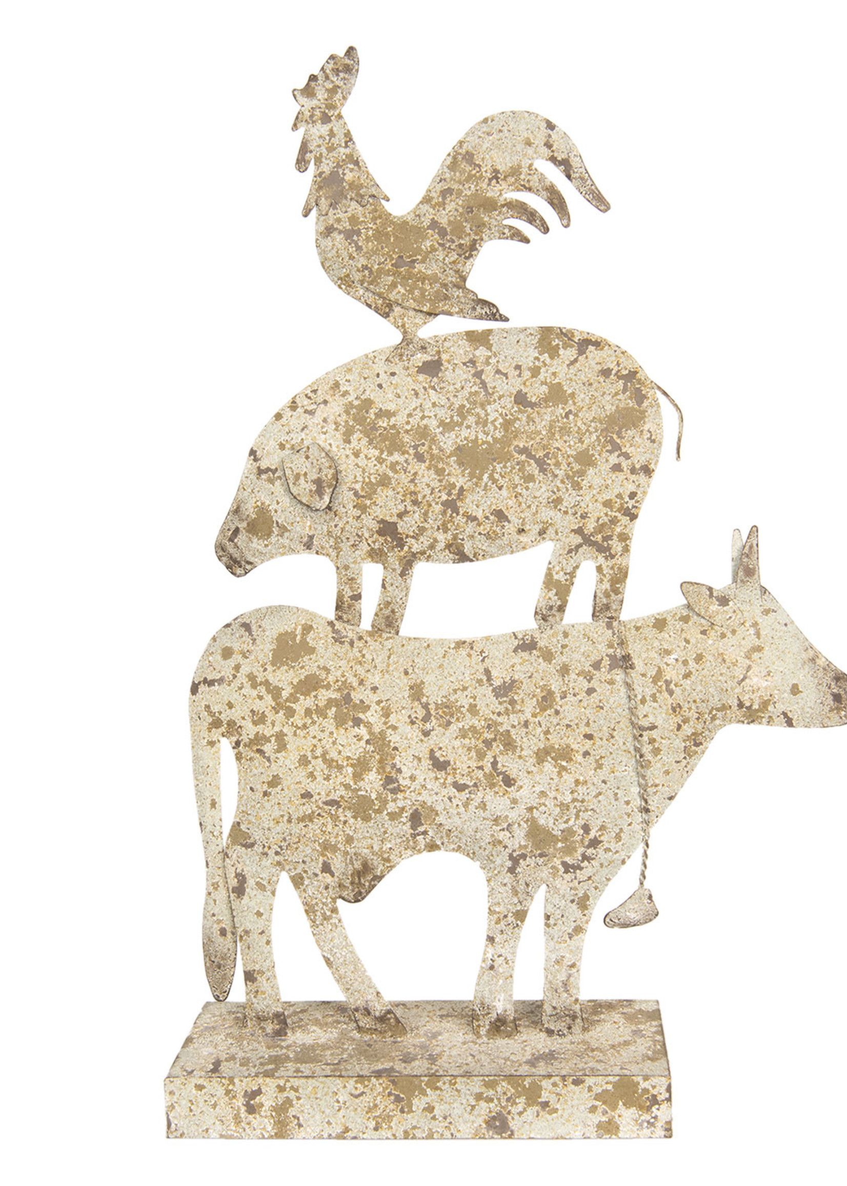 Clayre & Eef Decoratie dieren 35*10*55 cm 6PR2617