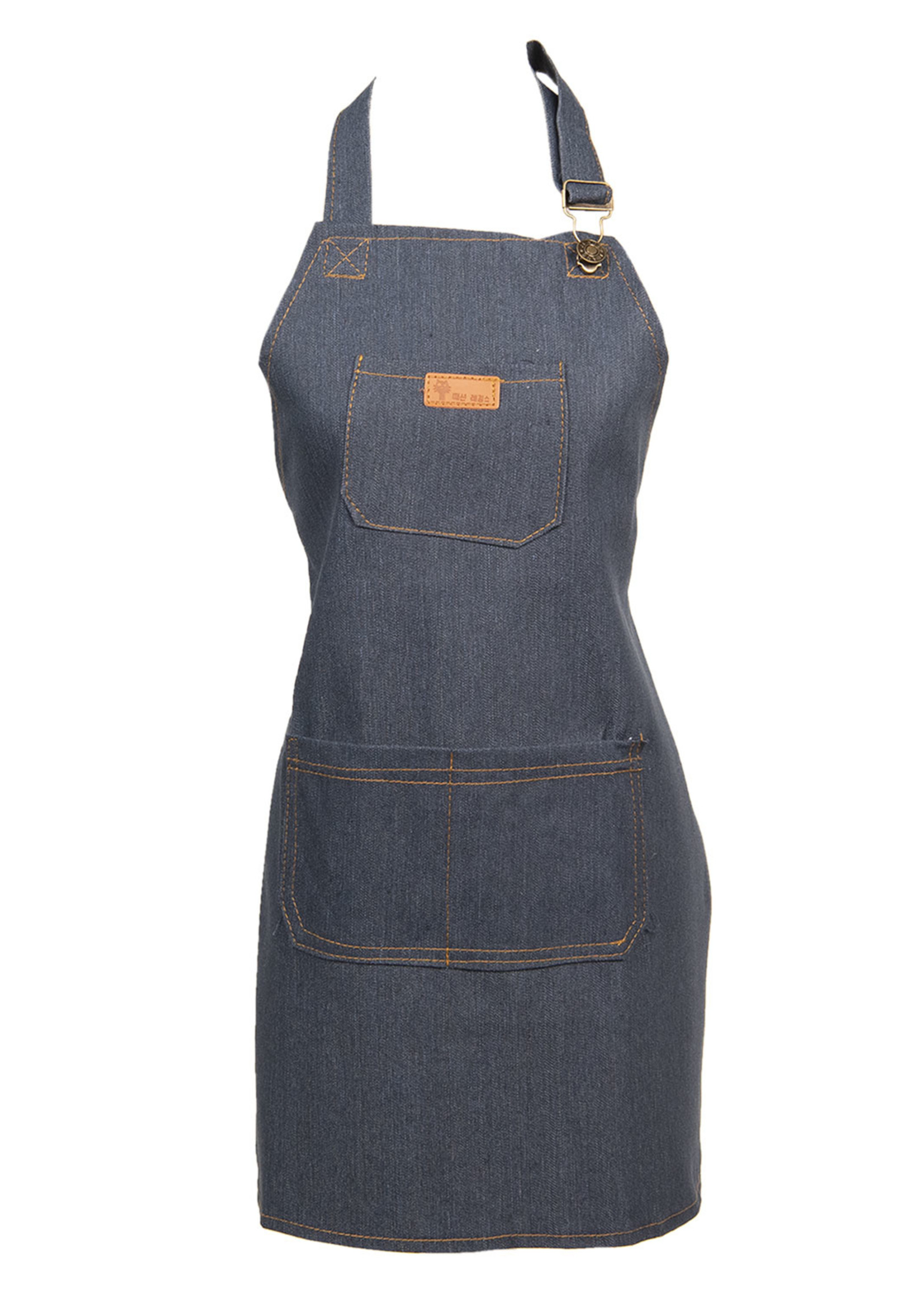 Clayre & Eef Tablier enfant denim 58*48 cm KT041K.003