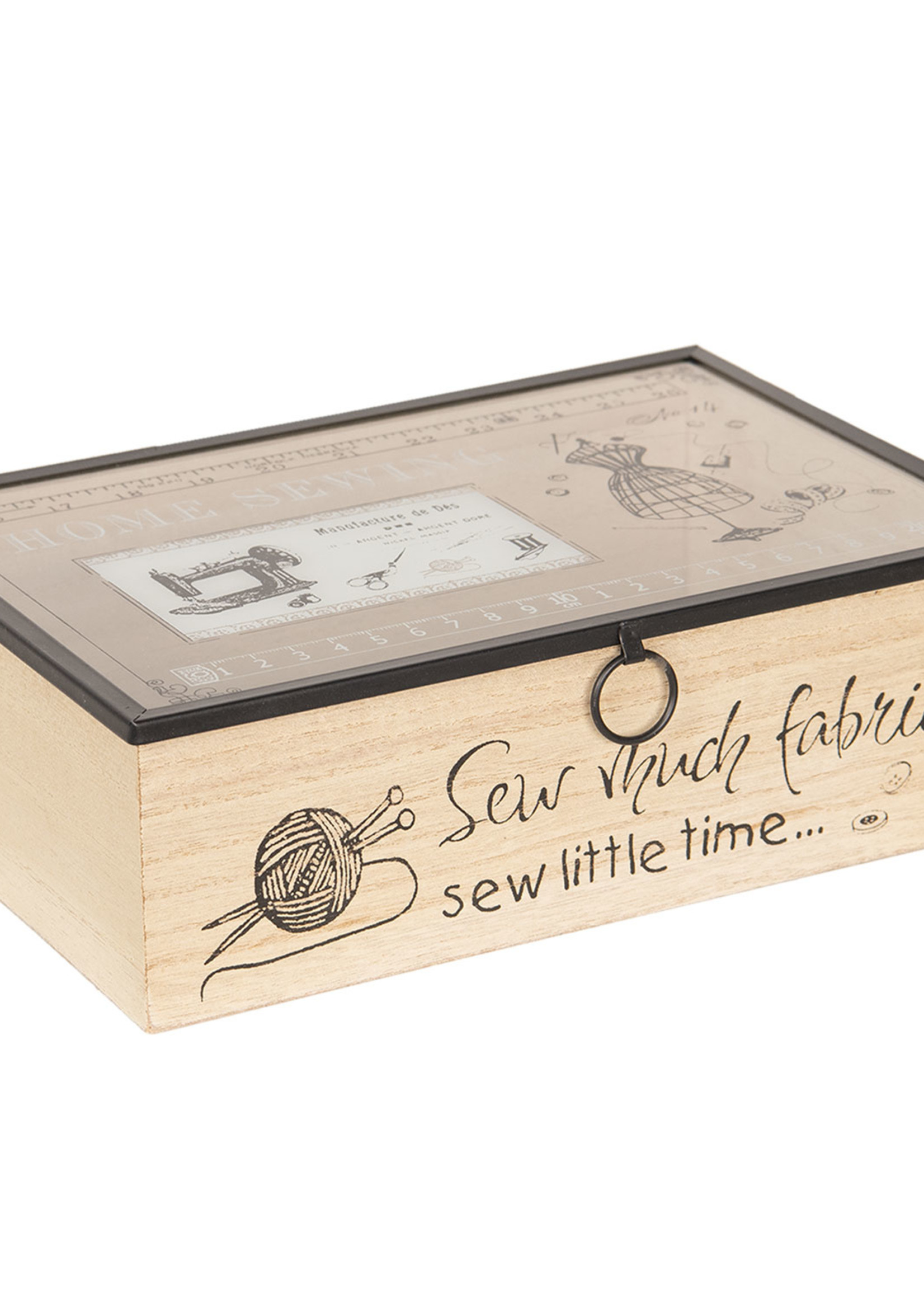 Clayre & Eef Boîte à ouvrage 25*17*8 cm 6H1801