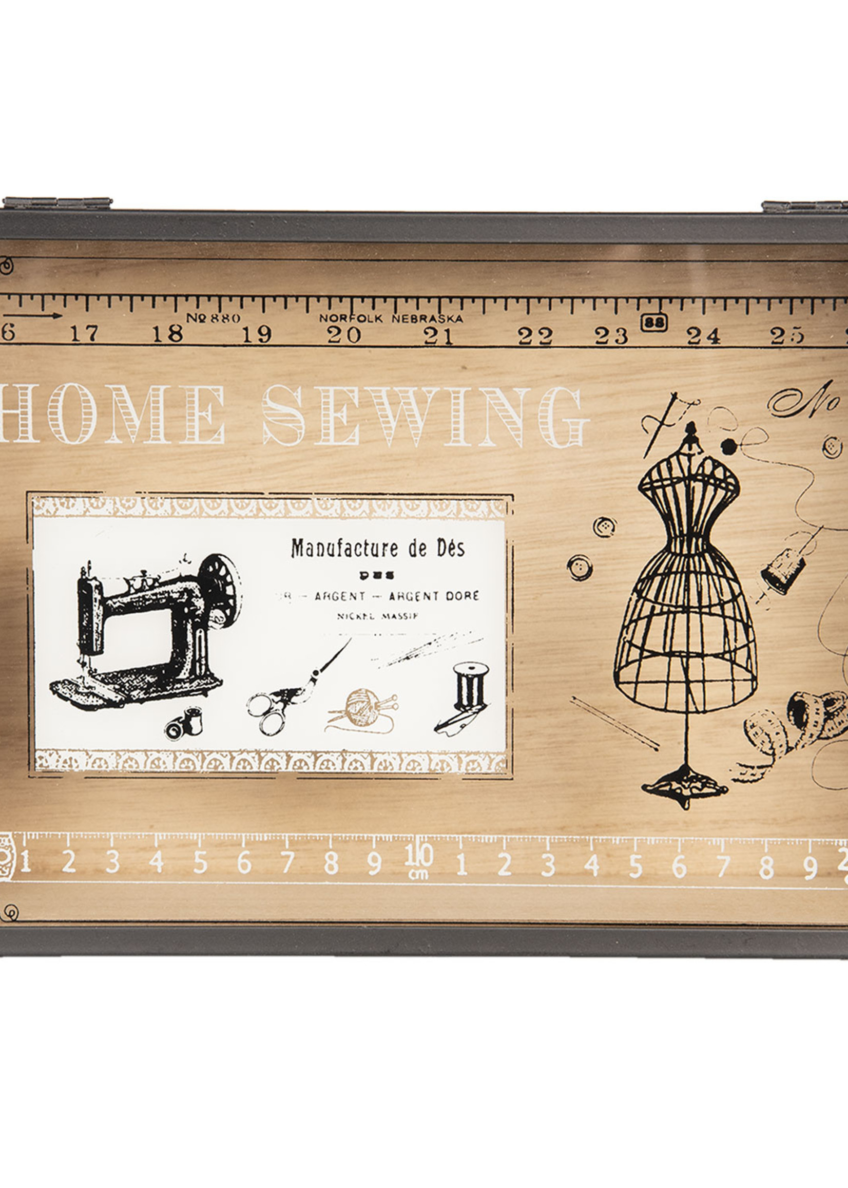 Clayre & Eef Boîte à ouvrage 25*17*8 cm 6H1801