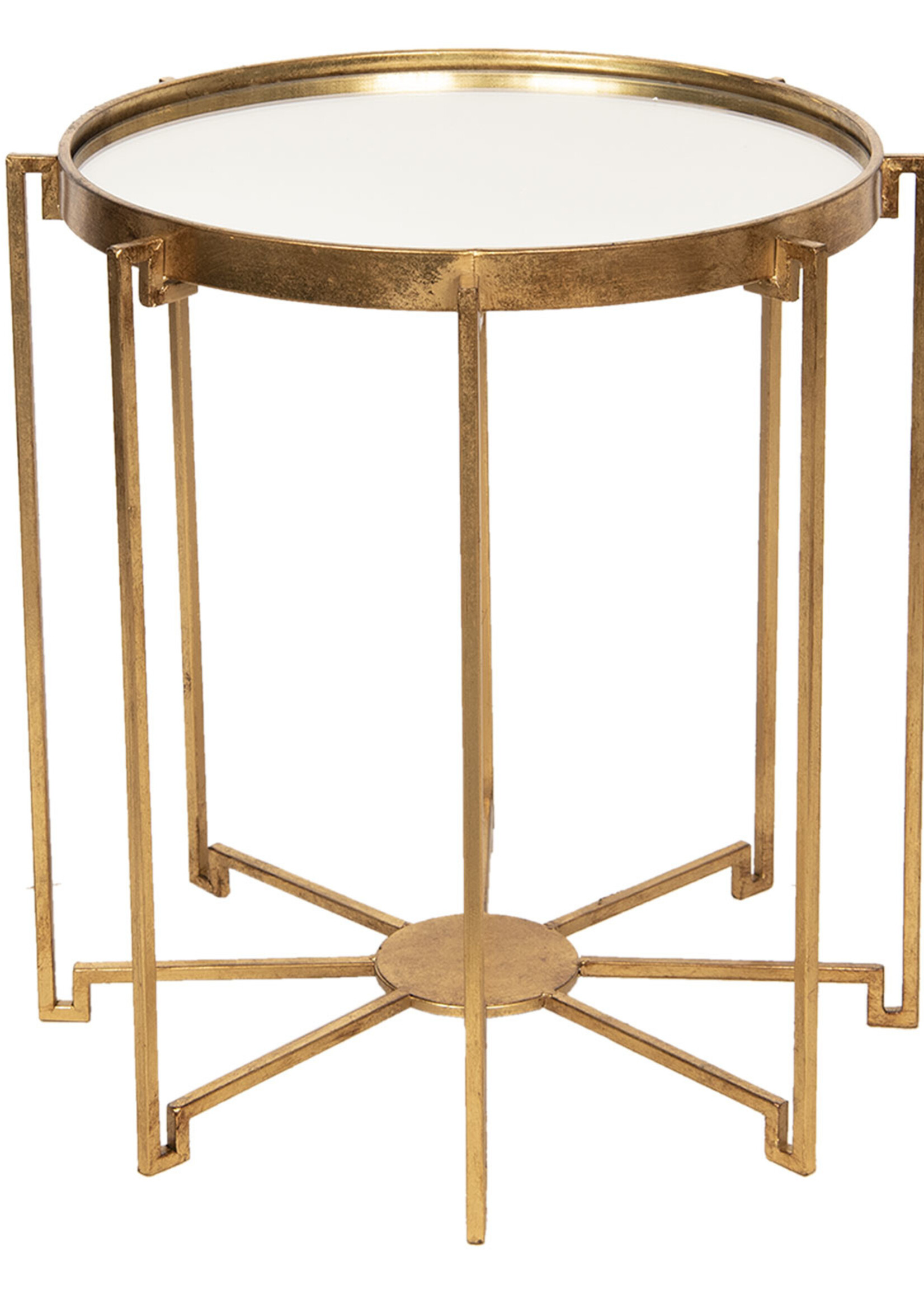 Clayre & Eef Bijzettafel Ø 53*54 cm 50343