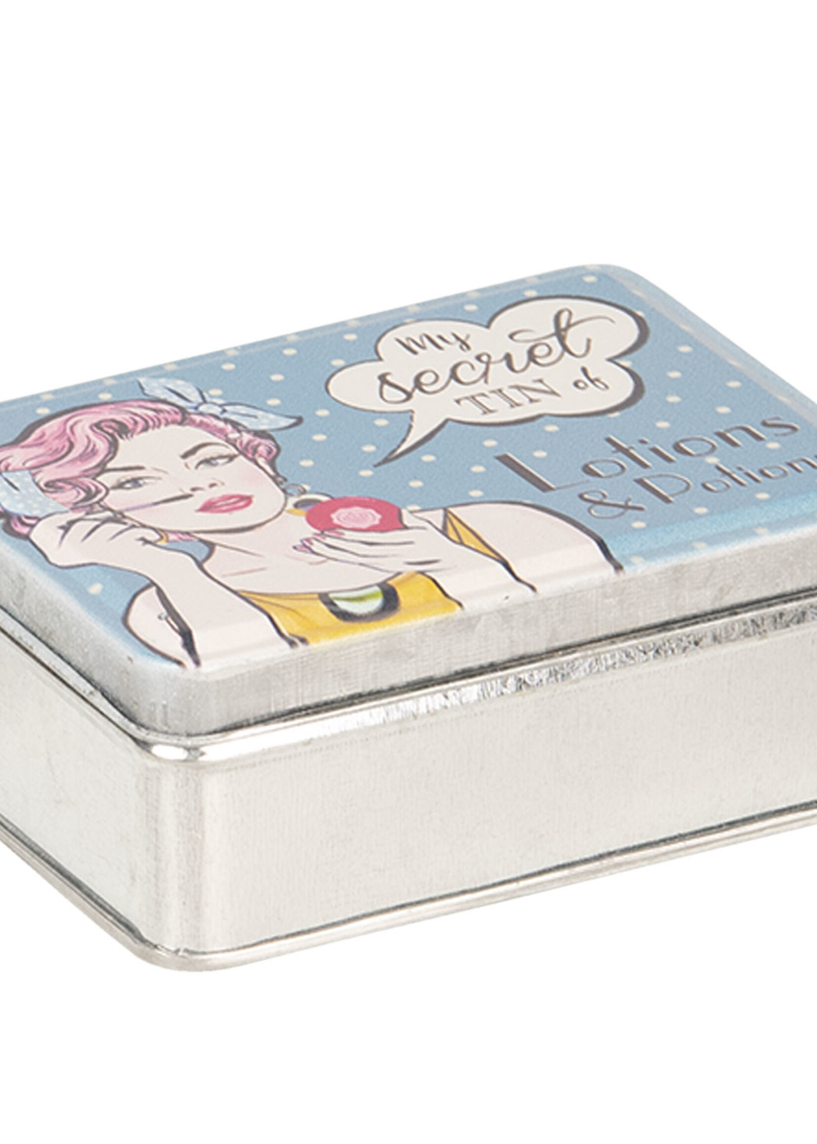 Clayre & Eef Metalen doosje 11*8*4 cm 6Y3404