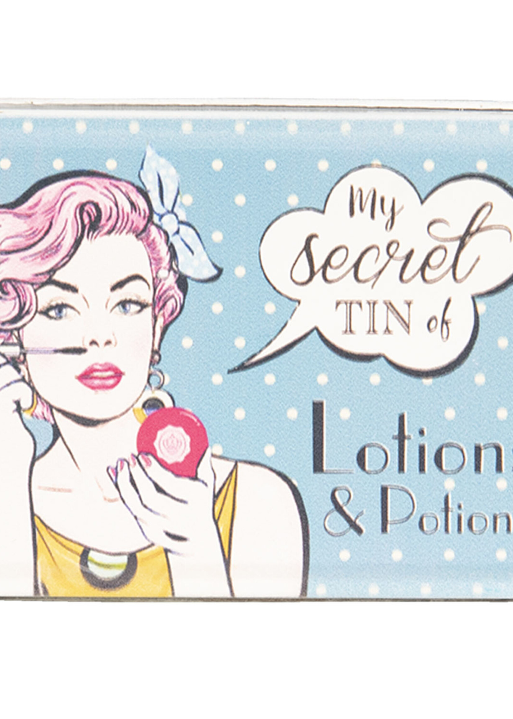 Clayre & Eef Metalen doosje 11*8*4 cm 6Y3404