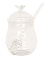 Clayre & Eef Honingpot met lepel Ø 8*12 cm 6GL2505