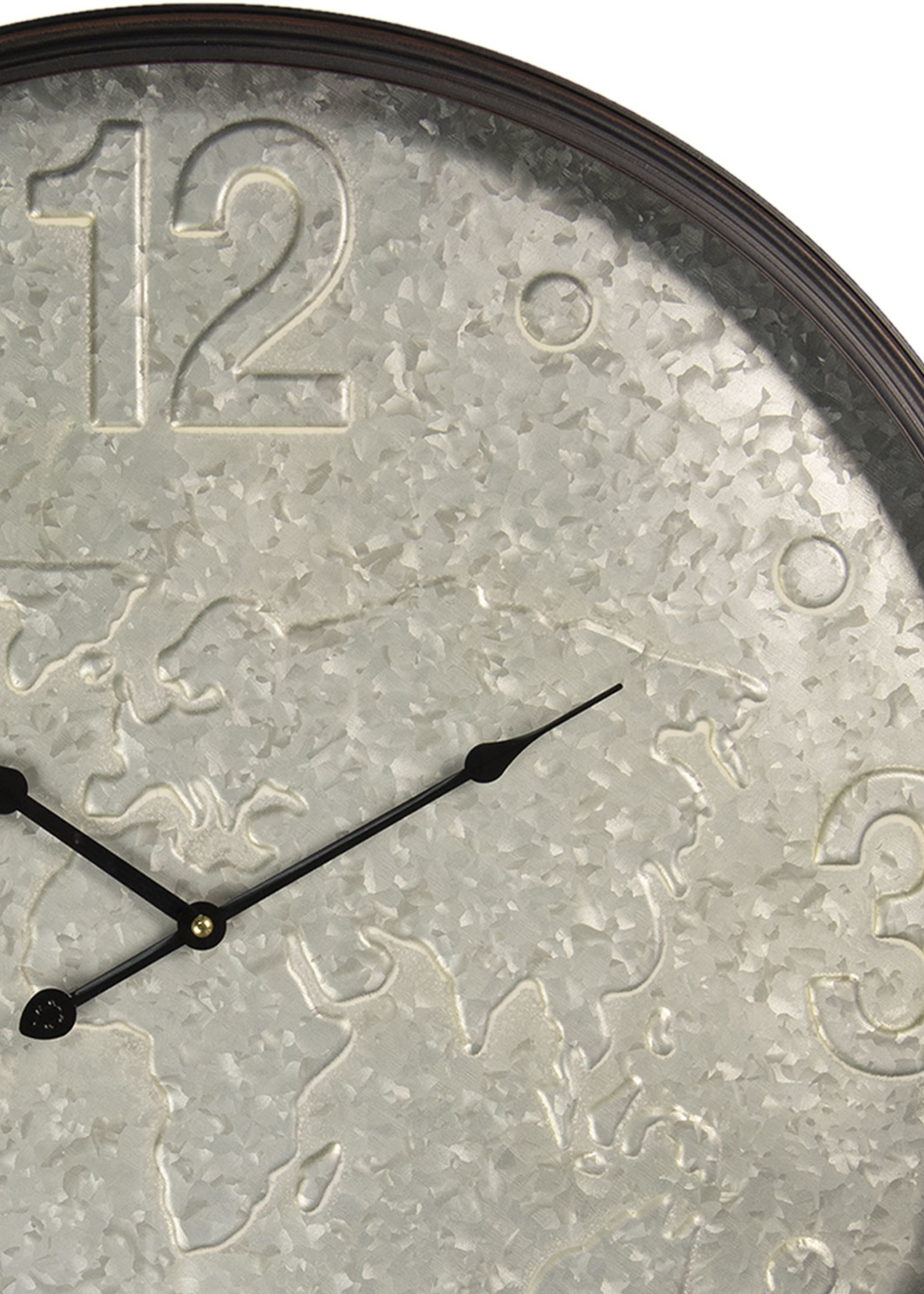 Clayre & Eef Wandklok Ø 60*6 cm / 1*AA 6KL0553