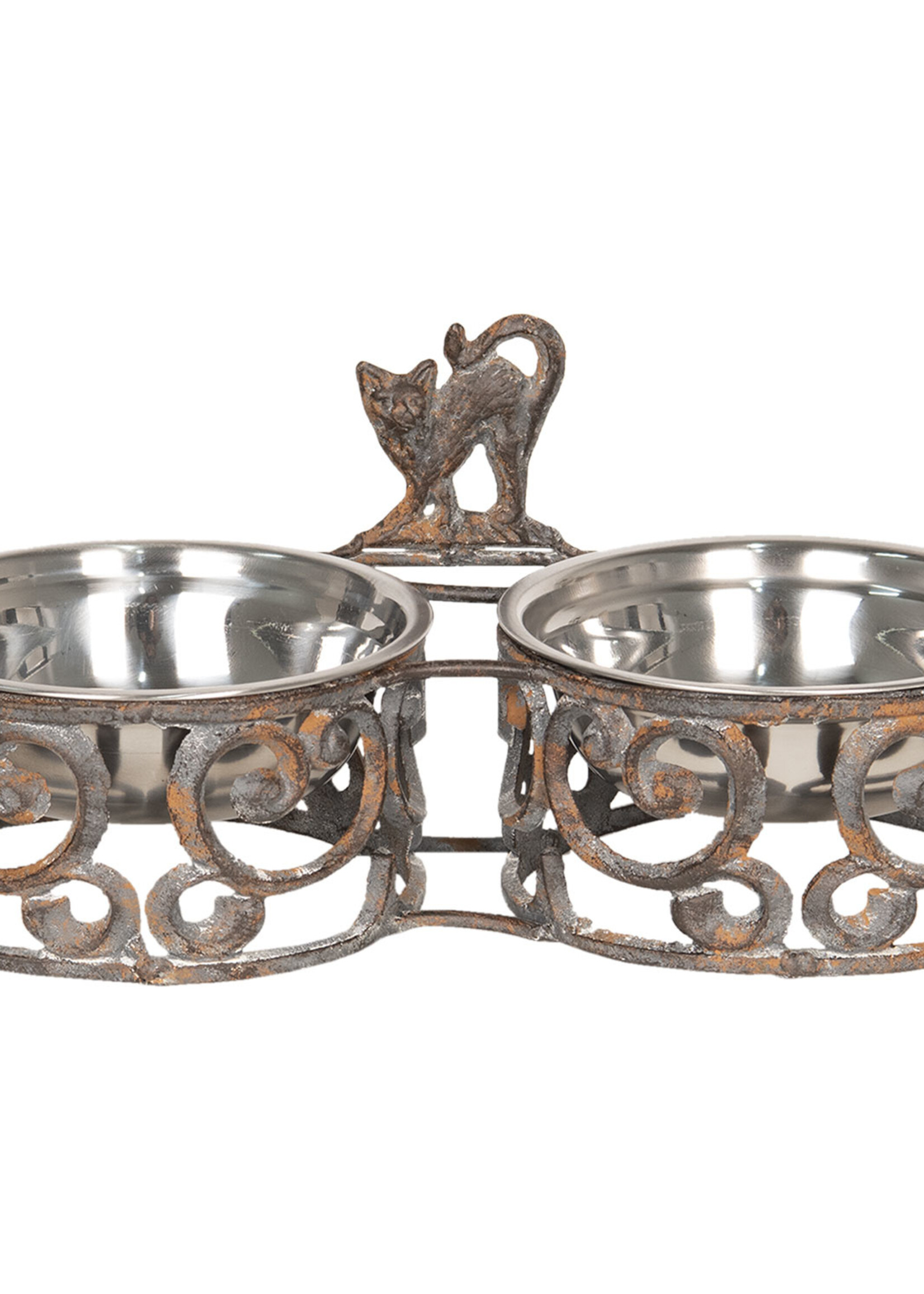 Clayre & Eef Gamelle animal 35*16*15 cm / 2*750 ml 6Y3486