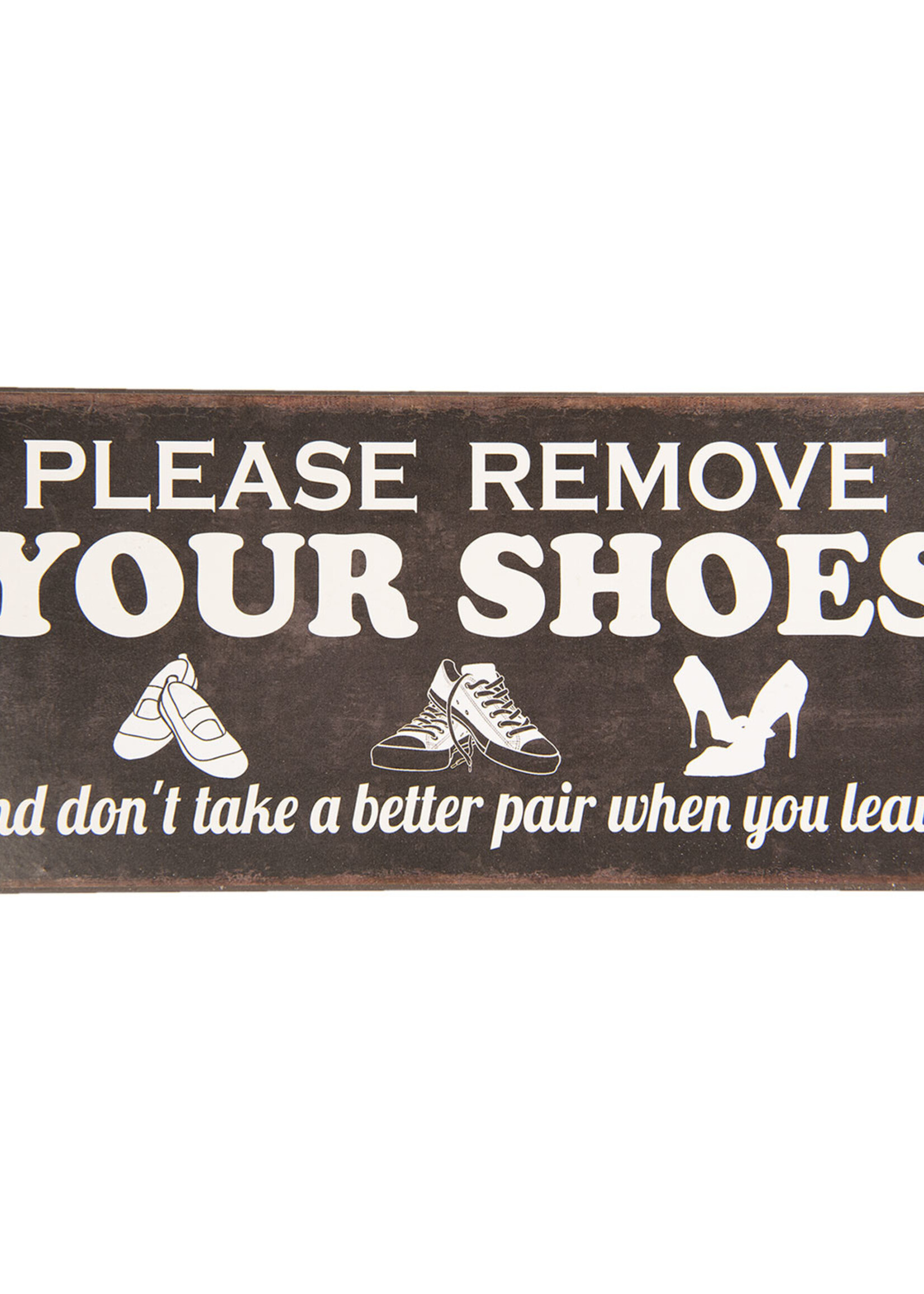 Clayre & Eef Plaque décorative 30*13 cm 6Y3627E