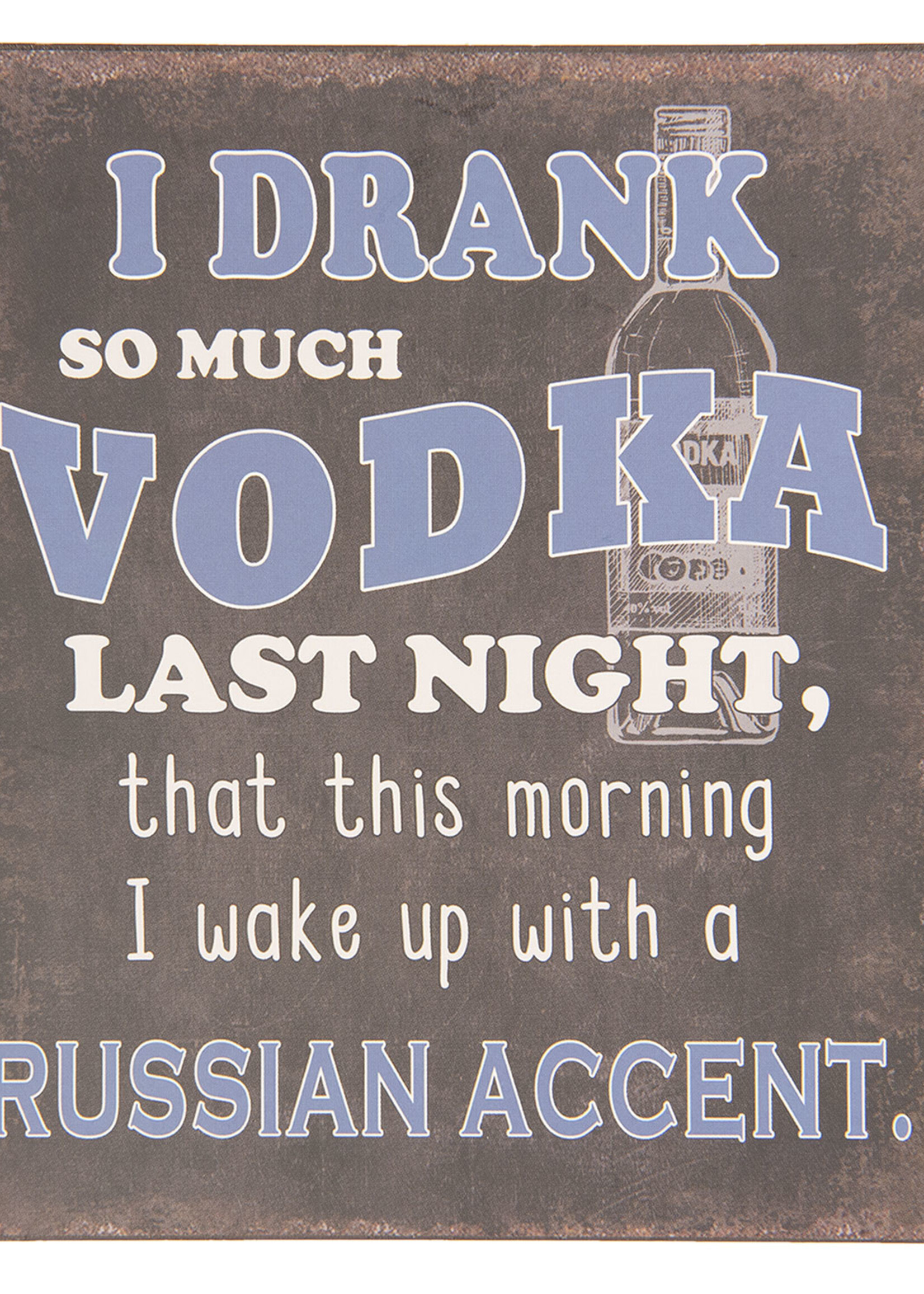 Clayre & Eef Tekstbord 13*15 cm 6Y3646E